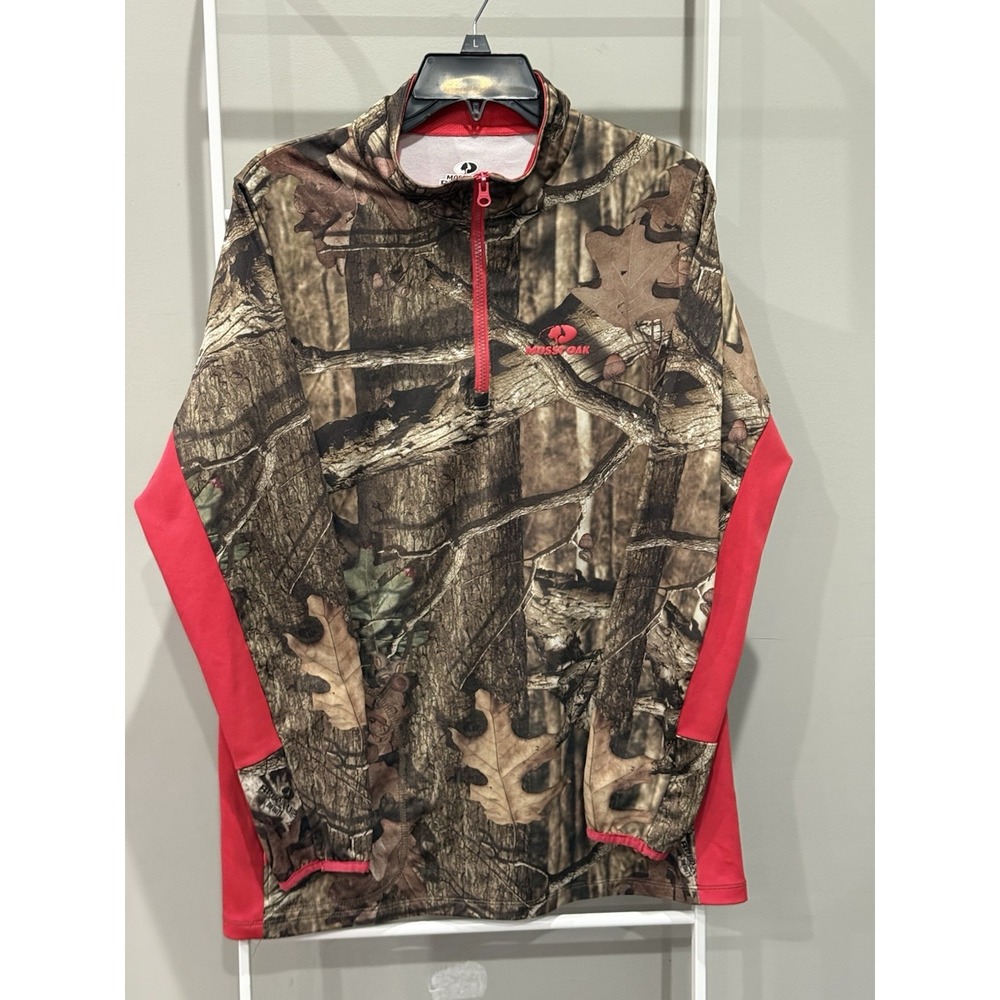 Mossy Oak Break-Up Infinity XL Men's Camo Quarter Zip Performance Hunting Shirt